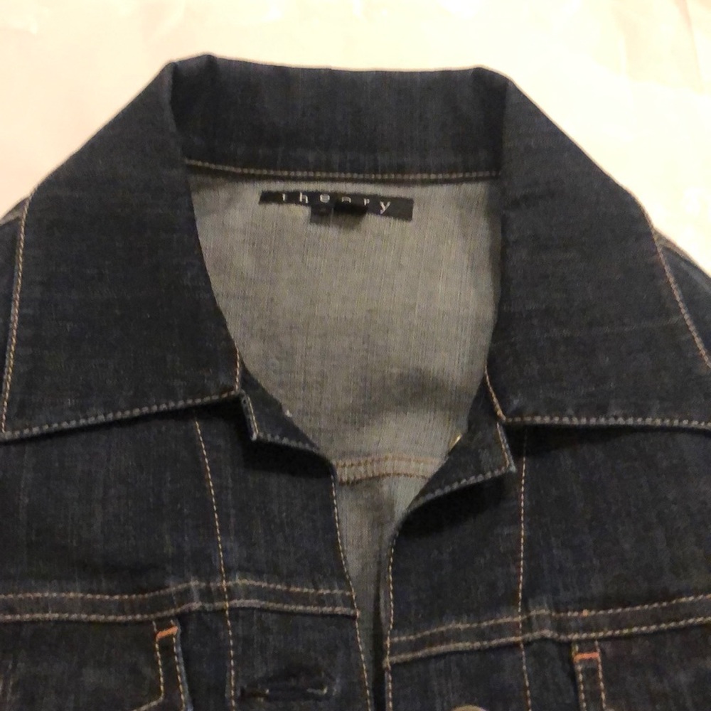 Theory dark denim jacket